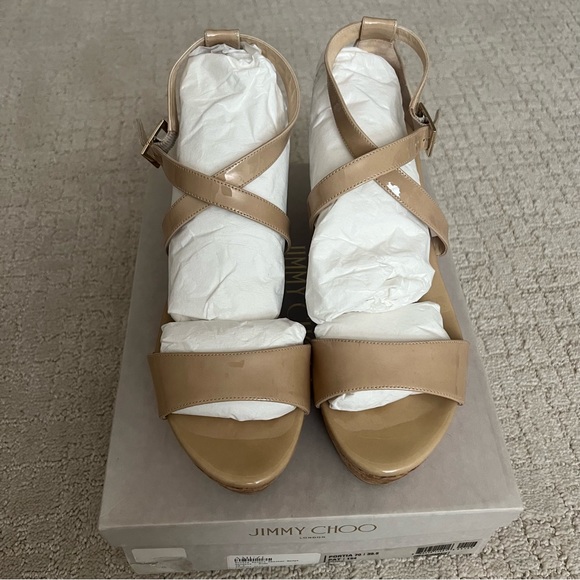 Jimmy Choo Portia Cork Wedge - Picture 4 of 13